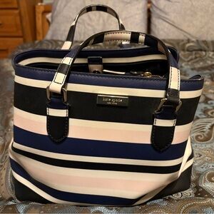 FLAWED Kate Spade Laurel Way Printed Evangelie in Cruise Stripe